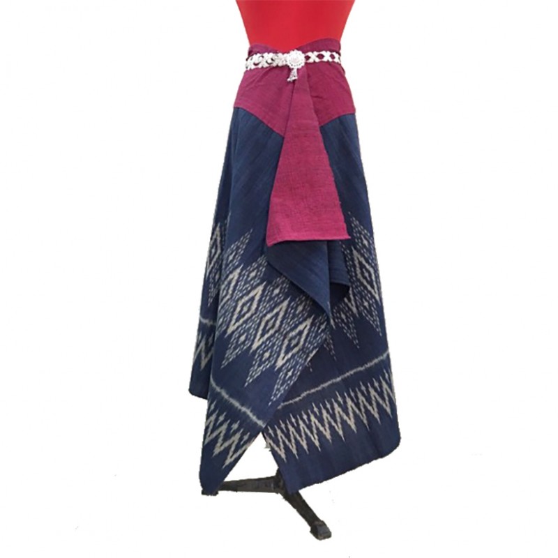 Meena Hand Spun & Woven Cotton Sarong - Front