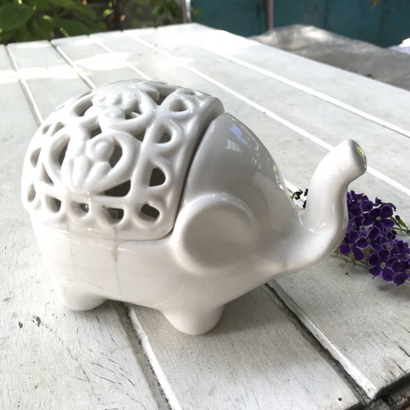 White Elephant Ceramic Burner