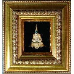 Emerald Buddha Image in Gold Frame